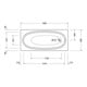 Duravit Badewanne Balcoon 180x80cm, we., EB-Version, 1 RS-3