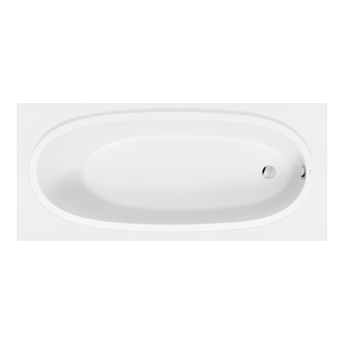 Duravit Badewanne Balcoon 180x80cm, we. ma, EB-Version, 1 RS