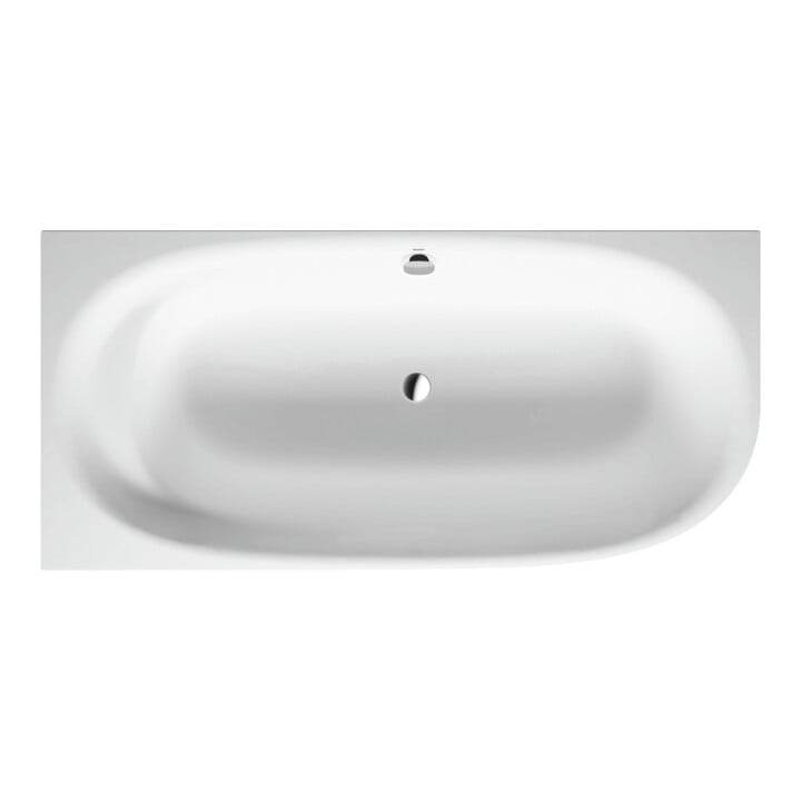 Duravit Badewanne Cape Cod 190x90x48,5cm, Eck li, 1 RS, weiß