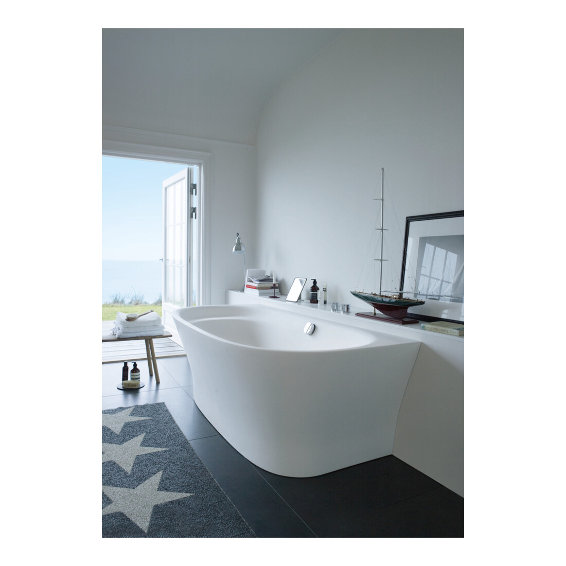 Duravit Badewanne Cape Cod 190x90x48,5cm, Vorw., 1 RS, weiß