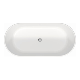 Duravit Badewanne D-Neo 160x75x45cm, frei., m ÜL, 2 RS, matt-we