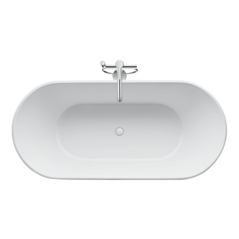Duravit Badewanne D-Neo 160x75x45cm, frei., m ÜL, 2 RS, matt-we