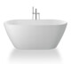 Duravit Badewanne D-Neo 160x75x45cm, frei., m ÜL, 2 RS, matt-we