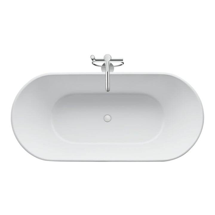 Duravit Badewanne D-Neo 160x75x45cm, frei., o. ÜL, 2 RS, matt-we