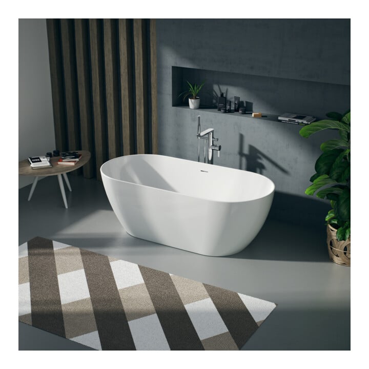 Duravit Badewanne DuraKanto 160x75x59cm, ov., frei., weiß glänzend