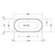 Duravit Badewanne DuraKanto 160x75x59cm, ov., freistehend, weiß matt