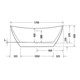 Duravit Badewanne DuraVato 170x71x69cm, oval, freistehend-2