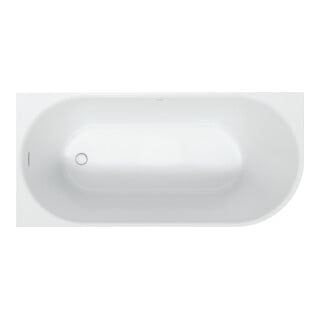 Duravit Badewanne oval DuraSenja 150x75x58,5cm, w, Eck li, RS 2, m FG+AÜL