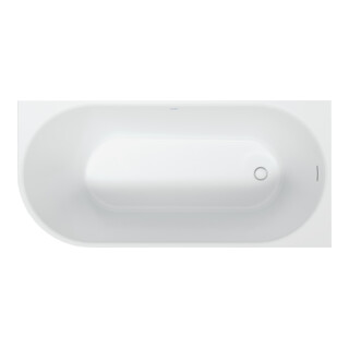 Duravit Badewanne oval DuraSenja 150x75x58,5cm, w, Eck re, RS 2, m FG+AÜL
