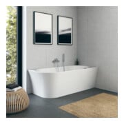 Duravit Badewanne oval DuraSenja 150x75x58,5cm, w, Eck re, RS 2, m FG+AÜL-5