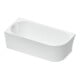 Duravit Badewanne oval DuraSenja 170x80x58,5cm, w, Eck li, RS 2, m FG+AÜL