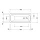 Duravit Badewanne Qatego 160x70cm, EB-Version, 1 RS, weiß-4