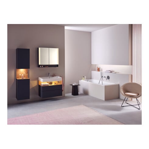 Duravit Badewanne Qatego 170x75cm, EB-Version, 1 RS, weiß