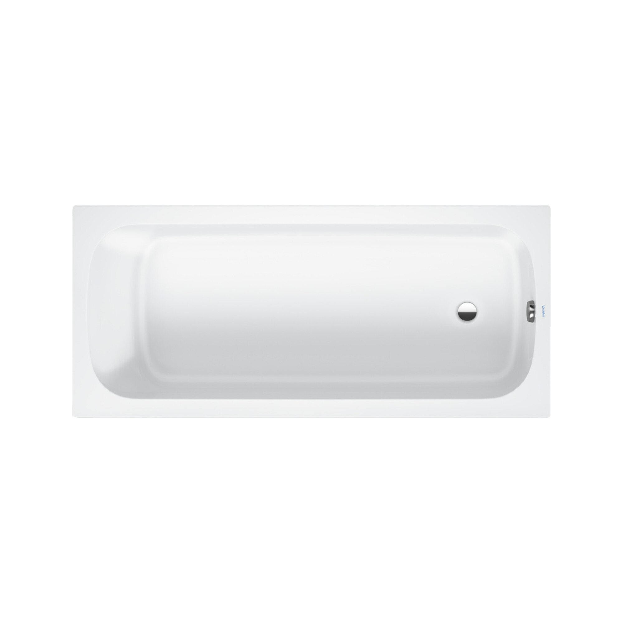 Duravit Badewanne Qatego 180x80cm, EB-Version, 1 RS, weiß