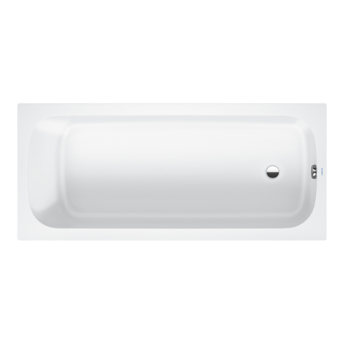 Duravit Badewanne Qatego 180x80cm, EB-Version, 1 RS, weiß