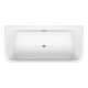 Duravit Badewanne Qatego 180x87cm, Vorwand, 2 Rückenschräge, weiß-1