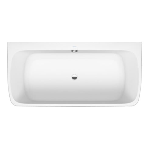 Duravit Badewanne Qatego 180x87cm, Vorwand, 2 Rückenschräge, weiß