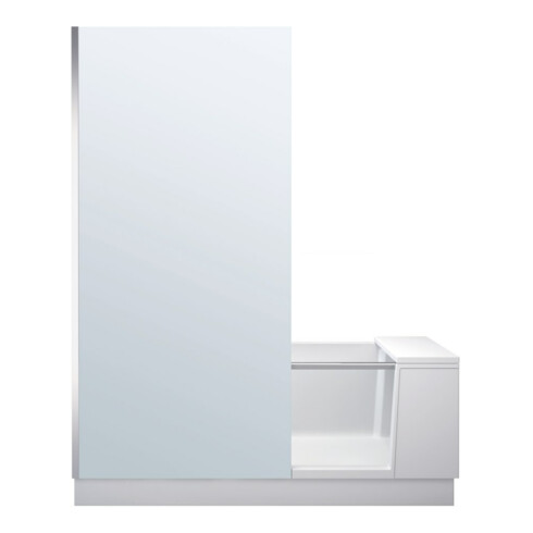 Duravit Badewanne Shower + Bath 170x75x210,5cm, Klar, Eck L, mont. T, we