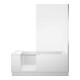Duravit Badewanne Shower + Bath 170x75x210,5cm, Klar, Eck R, mont. T, we-1