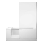 Duravit Badewanne Shower + Bath 170x75x210,5cm, Klar, Eck R, mont. T, we