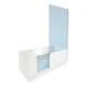 Duravit Badewanne Shower + Bath 170x75x210,5cm, Klar, Eck R, mont. T, we-3