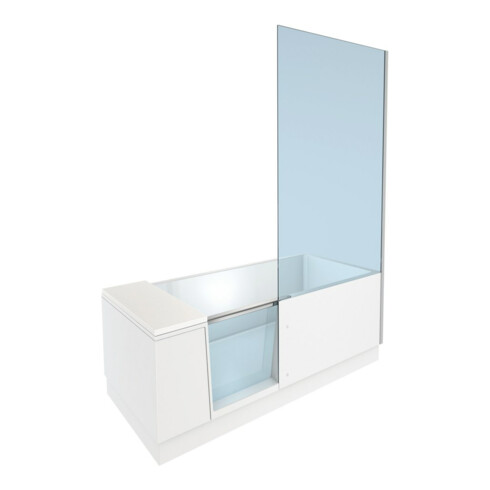 Duravit Badewanne Shower + Bath 170x75x210,5cm, Klar, Eck R, mont. T, we