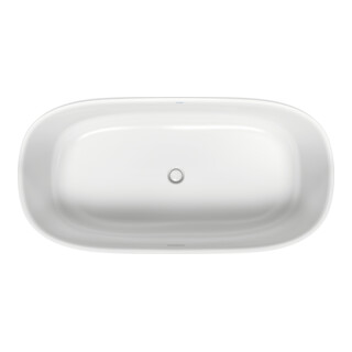Duravit Badewanne Zencha 180x90x45,5cm, 2 RS, frei., matt-weiß