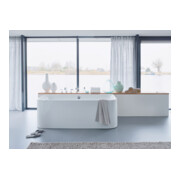 Duravit Baignoire à remous Happy D.2 180x80 cm, avant, 2 jets, blanc, système Air-5