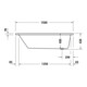 Duravit Baignoire à remous No. 1 150x70 cm, 95 l, version EB, avec 1 RS, blanc