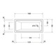 Duravit Baignoire à remous No. 1 150x70 cm, 95 l, version EB, avec 1 RS, blanc