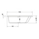 Duravit Baignoire à remous Paiova 170x100 cm, Jet, version EB, 1 RS droite, blanche-4