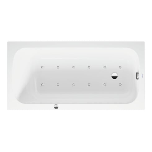Duravit Baignoire à remous Qatego 150x75 cm, Air-Sys, version EB, 1 RS, blanc
