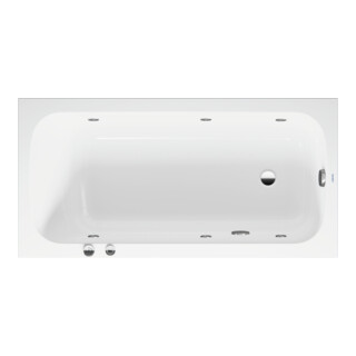 Duravit Baignoire à remous Qatego 150x75 cm, Jet-Sys, version EB, 1 RS, blanc