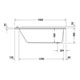 Duravit Baignoire à remous Starck 160x70 cm, Jet-Sys, version EB, 1 RS, blanc