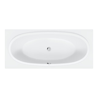 Duravit Baignoire Balcoon 180x80 cm, version EB, 1 RS, blanc mat