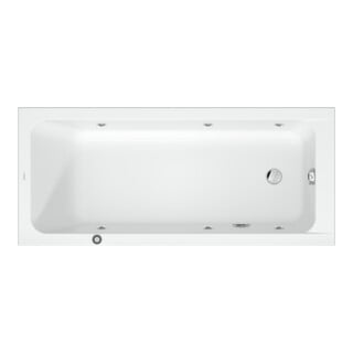 Duravit Baignoire balnéo 2.0 D-Code 160x70 cm, version EB, 1 RS, blanche, J Proj.
