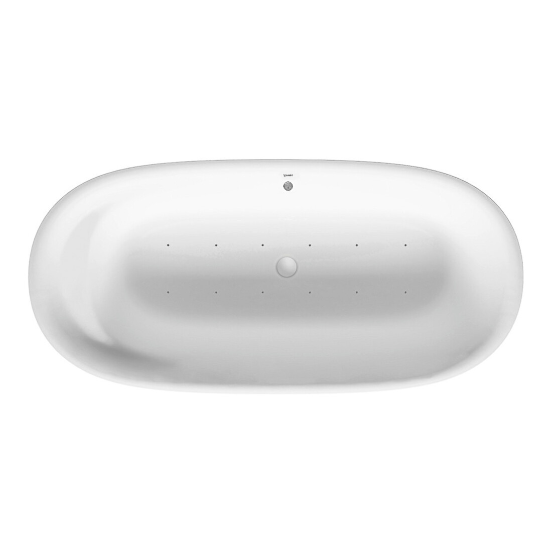 Duravit Baignoire balnéo Cape Cod 185,5x88,5 cm, libre, 2 jets, blanche, Air-Sys