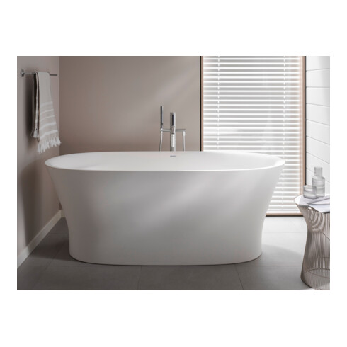 Duravit Baignoire balnéo Cape Cod 185,5x88,5 cm, libre, 2 jets, blanche, Air-Sys