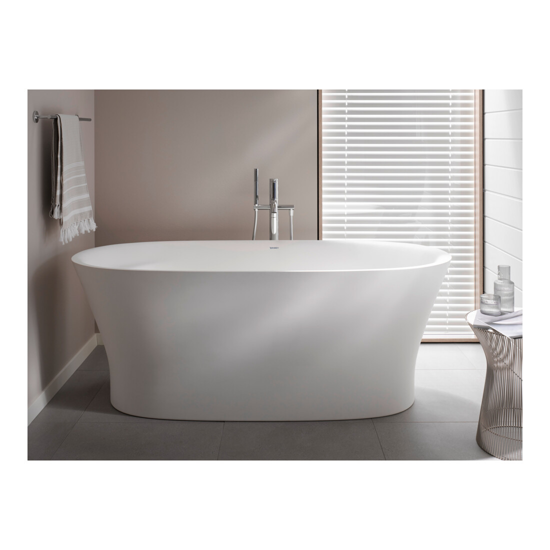 Duravit Baignoire balnéo Cape Cod 185,5x88,5 cm, libre, 2 jets, blanche, Air-Sys