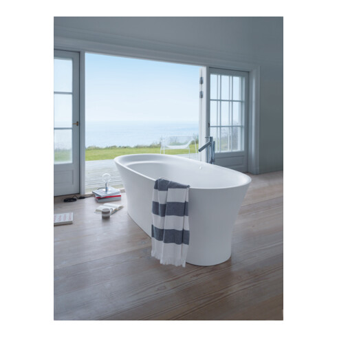 Duravit Baignoire balnéo Cape Cod 185,5x88,5 cm, libre, 2 jets, blanche, Air-Sys