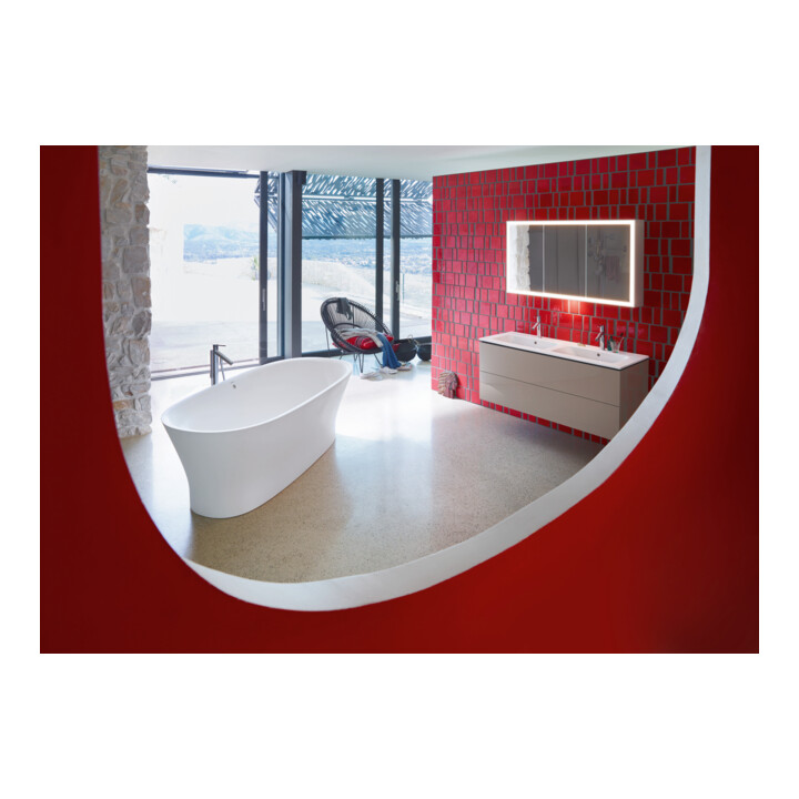 Duravit Baignoire balnéo Cape Cod 185,5x88,5 cm, libre, 2 jets, blanche, Air-Sys