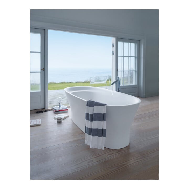 Duravit Baignoire balnéo Cape Cod 185,5x88,5 cm, libre, 2 jets, blanche, Air-Sys