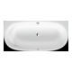 Duravit Baignoire balnéo Cape Cod 190x90 cm, pré-équipée, 1 côté, blanche, système Air-1