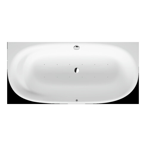 Duravit Baignoire balnéo Cape Cod 190x90 cm, pré-équipée, 1 côté, blanche, système Air