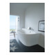 Duravit Baignoire balnéo Cape Cod 190x90 cm, pré-équipée, 1 côté, blanche, système Air-4