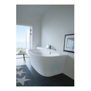 Duravit Baignoire balnéo Cape Cod 190x90 cm, pré-équipée, 1 côté, blanche, système Air-4