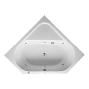 Duravit Baignoire balnéo D-Code 140x140 cm, E, EB-Vers, 2 RS, blanche, J Proj.