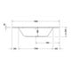 Duravit Baignoire balnéo D-Code 140x140 cm, E, EB-Vers, 2 RS, blanche, J Proj.-3