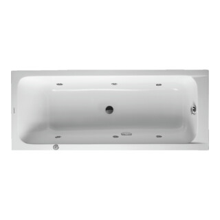 Duravit Baignoire balnéo D-Code 170x70 cm, version EB, 1 RS, blanche, J Proj.