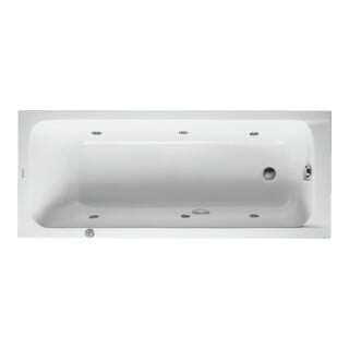 Duravit Baignoire balnéo D-Code 170x70 cm, version EB, 1 RS, blanche, J Proj.